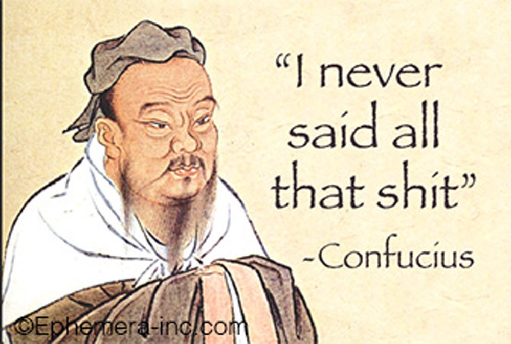 I Never Said All That Shit Confucius Funny RECTANGLE MAGNET
