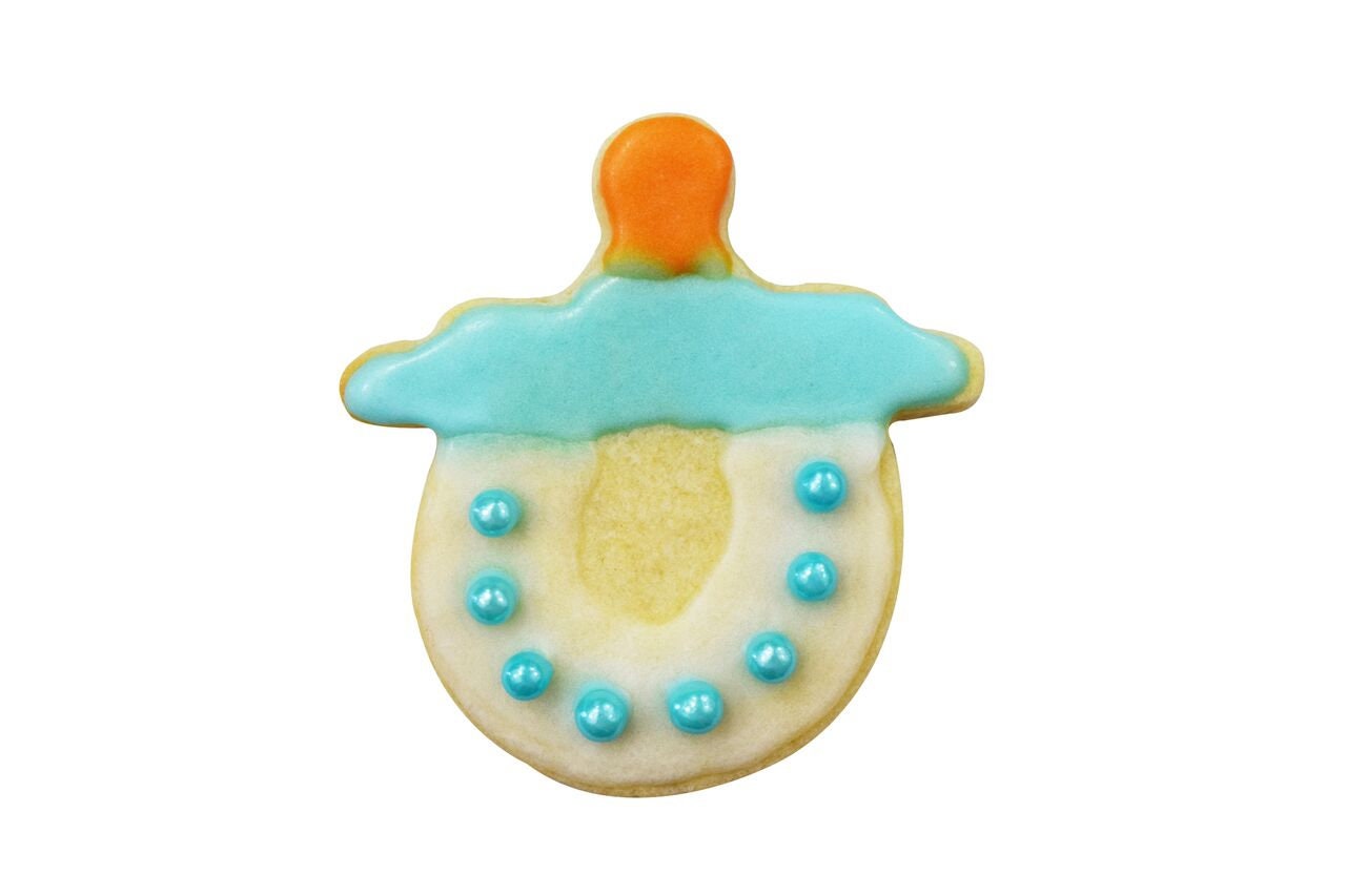BABY PACIFIER Cookie Cutter Metal 3 Inches - Stencil Fondant Bottle Bibb Stroller Rattle