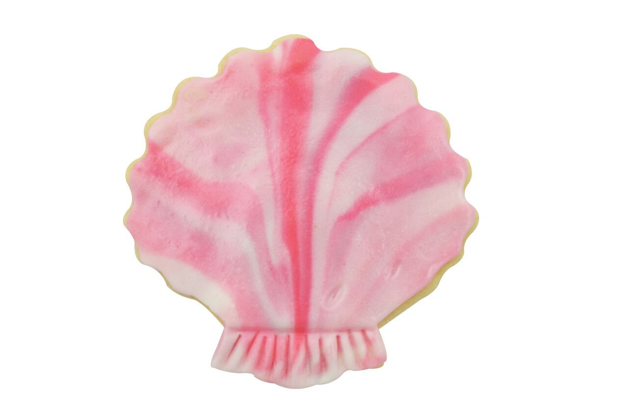 SEA SHELL Cookie Cutter Metal 3 Inches - Stencil Fondant