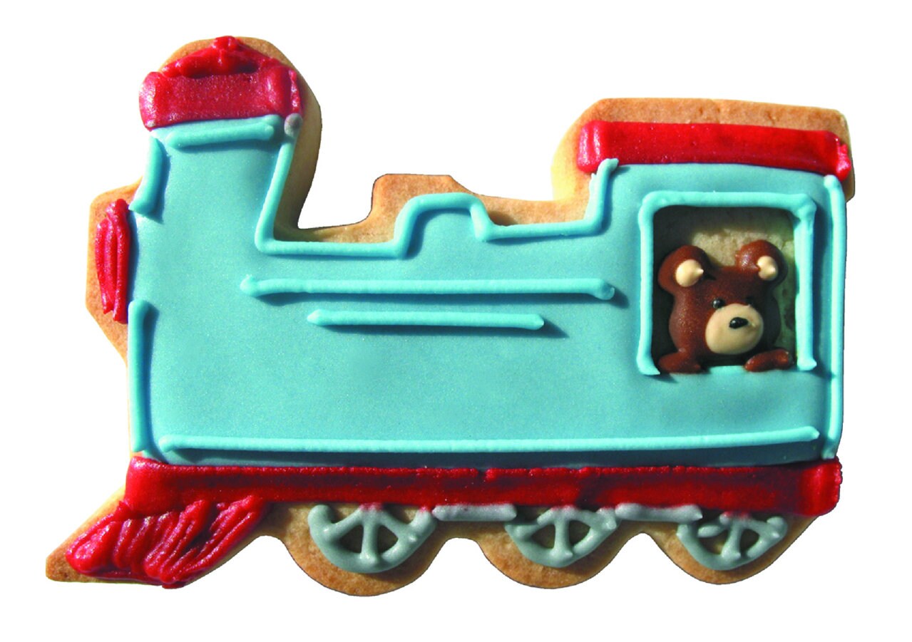 TRAIN Cookie Cutter Metal 3 Inches - Stencil Fondant