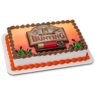 Gone Hunting Cake Topper for Birthday Party Cake Decoration Shotgun Shell