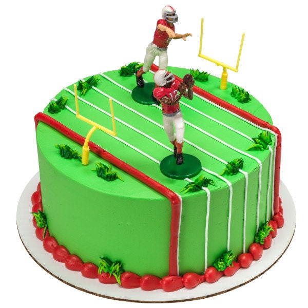 TOUCHDOWN FOOTBALL Cake Topper Quarterback Cake Decoration Decoset Birthday
