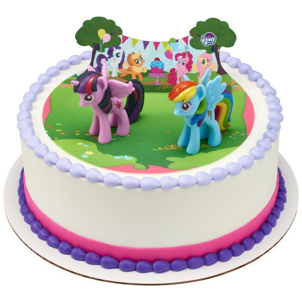 MY LITTLE PONY Cake Topper It's a Pony Party! Birthday Party Cake Decoration Decoset