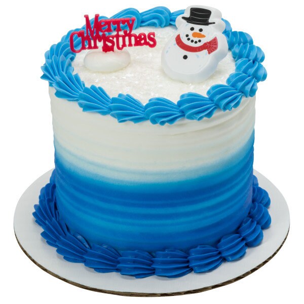 SNOWMAN Cupcake Rings (12) Claus Christmas Elf Holiday Winter Snow Favors Cake Toppers Party Decoration Craft Supply