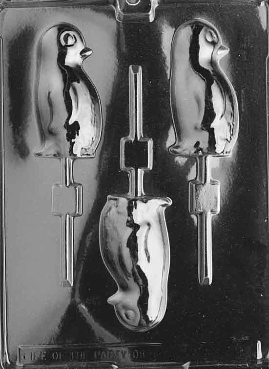 PENGUIN LOLLY Sucker Chocolate Candy Mold