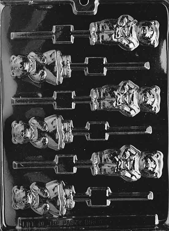 MAMA And PAPA BEAR Lolly Animal Sucker Chocolate Candy Mold Craft Supply
