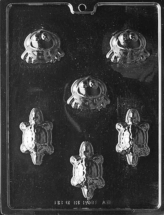 FROGS/TURTLES Animal Chocolate Candy Mold