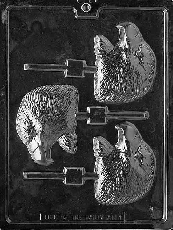 EAGLE HEAD LOLLY Animal Sucker Chocolate Candy Mold Craft Supply