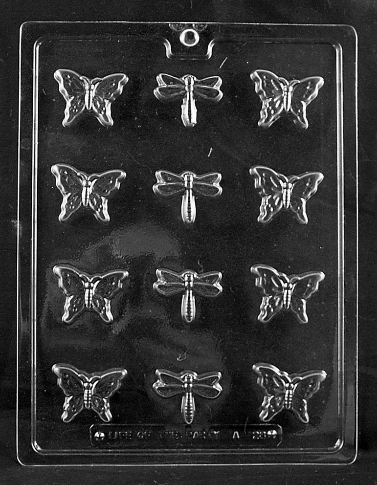 BUTTERFLY AND DRAGONFLY Bite Size Chocolate Candy Mold