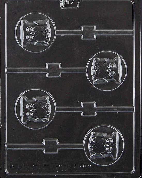 OWL LOLLY Animal Sucker Chocolate Candy Mold