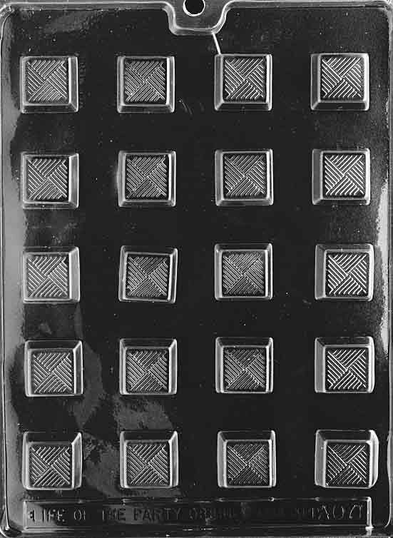TRADITIONAL SQUARE Chocolate Candy Mold