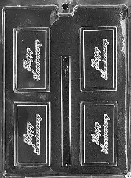 HAPPY ANNIVERSARY Business Card Chocolate Candy Mold