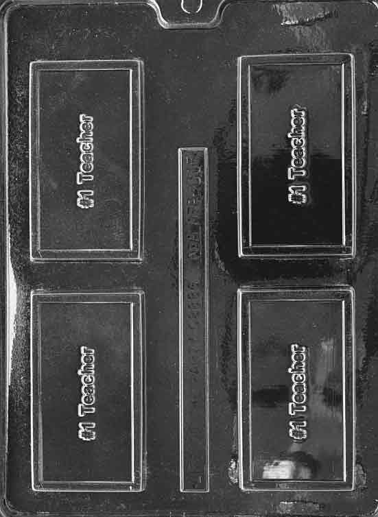 NUMBER 1 TEACHER Business Card Chocolate Candy Mold