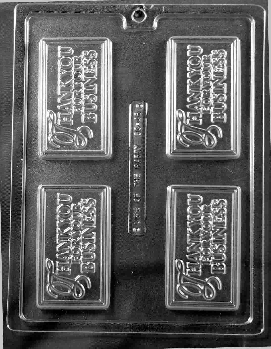 THANK YOU FOR Your Business Card Chocolate Candy Mold Craft Supply