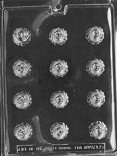 SWIRL BON BON Chocolate Candy Mold