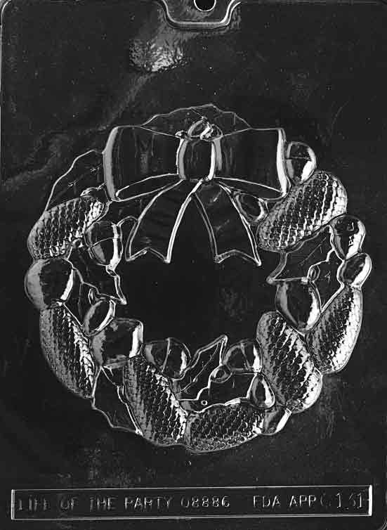 LARGE CHRISTMAS WREATH Christmas Chocolate Candy Mold