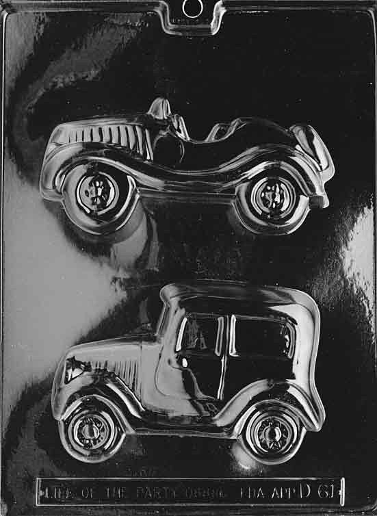 OLD CARS Chocolate Candy Mold