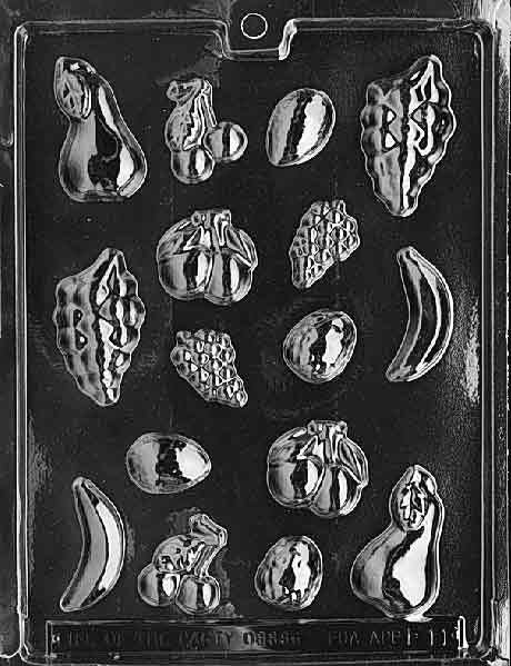 FRUIT ASSORTMENT Chocolate Candy Mold Craft Supply