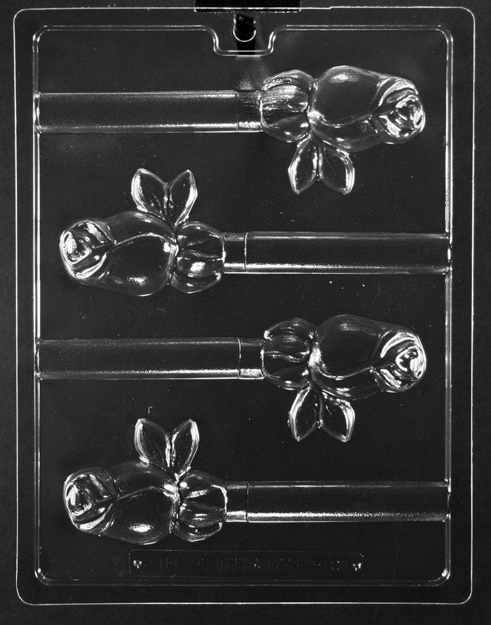 ROSE PRETZEL POP Sucker Chocolate Candy Mold