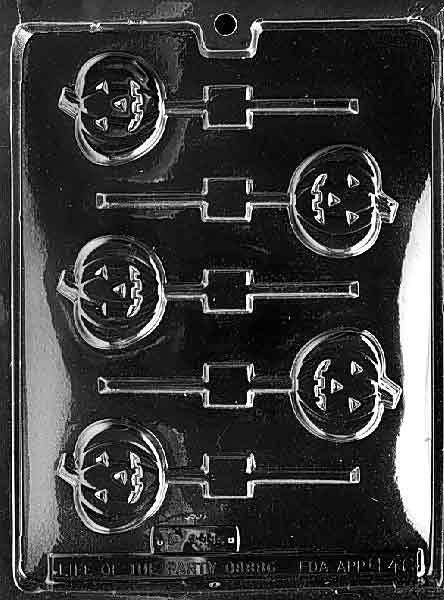 PUMPKIN LOLLY Halloween Sucker Chocolate Candy Mold Craft Supply