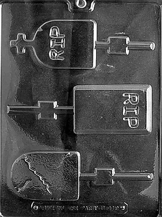 ASSORTED SIZE HEADSTONES Halloween Chocolate Candy Mold