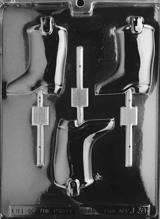 BOOT LOLLY Sucker Chocolate Candy Mold