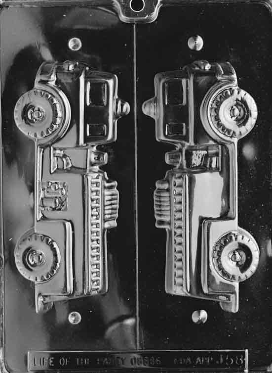 3D FIRE TRUCK Chocolate Candy Mold