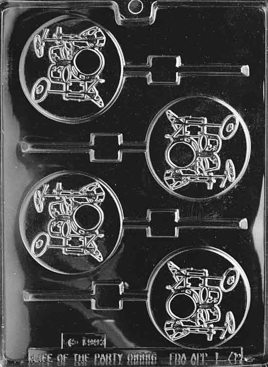DRUM LOLLY Sucker Chocolate Candy Mold