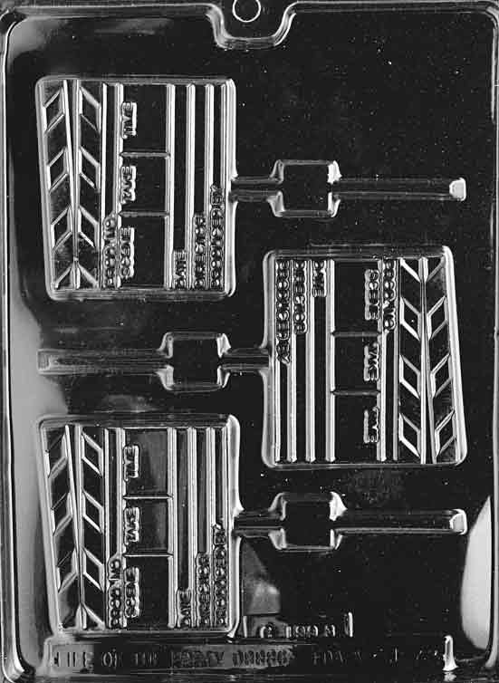 DIRECTOR'S CLAPBOARD LOLLY Sucker Chocolate Candy Mold