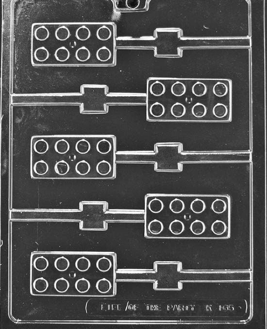 BUILDING BLOCKS Lolly Sucker Chocolate Candy Mold