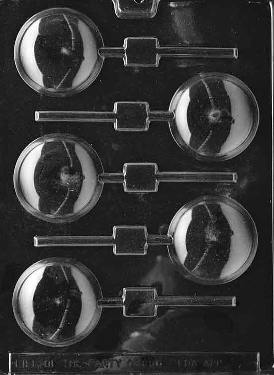 ROUND LOLLY Sucker Chocolate Candy Mold