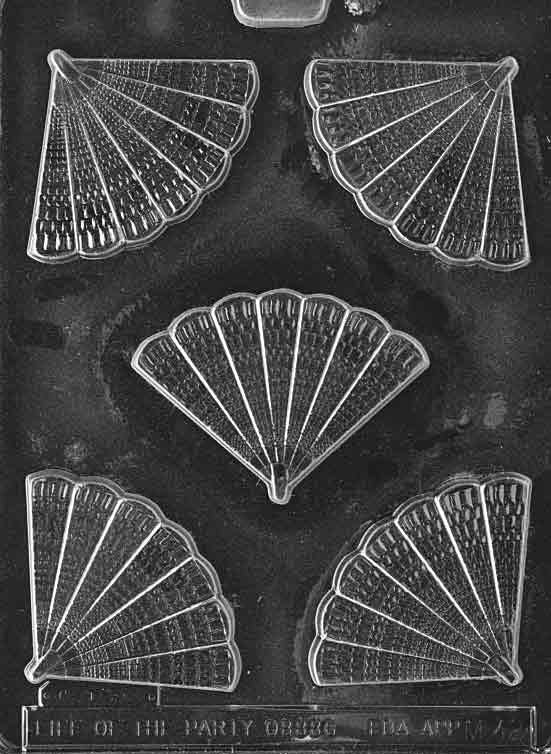 SMALL FAN Chocolate Candy Mold Craft Supply