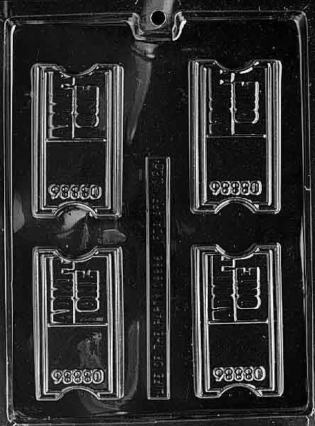THEATRE TICKET Chocolate Candy Mold