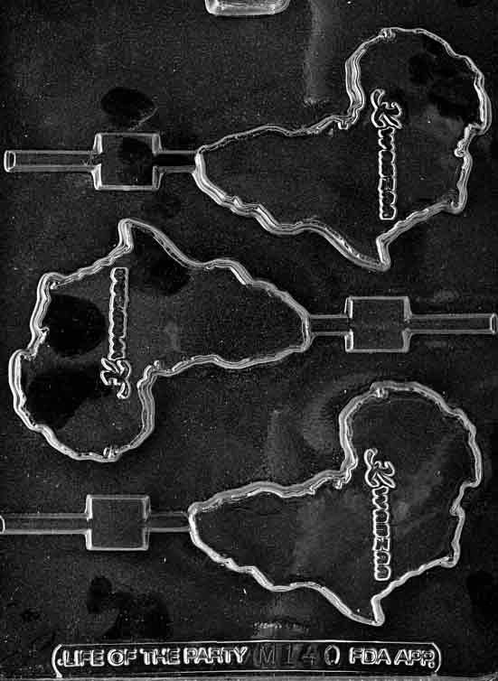 AFRICA/KWAANZA LOLLY Sucker Chocolate Candy Mold