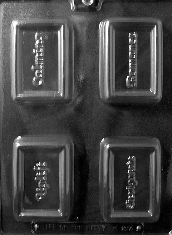 INSPIRATIONAL BARS Chocolate Candy Mold