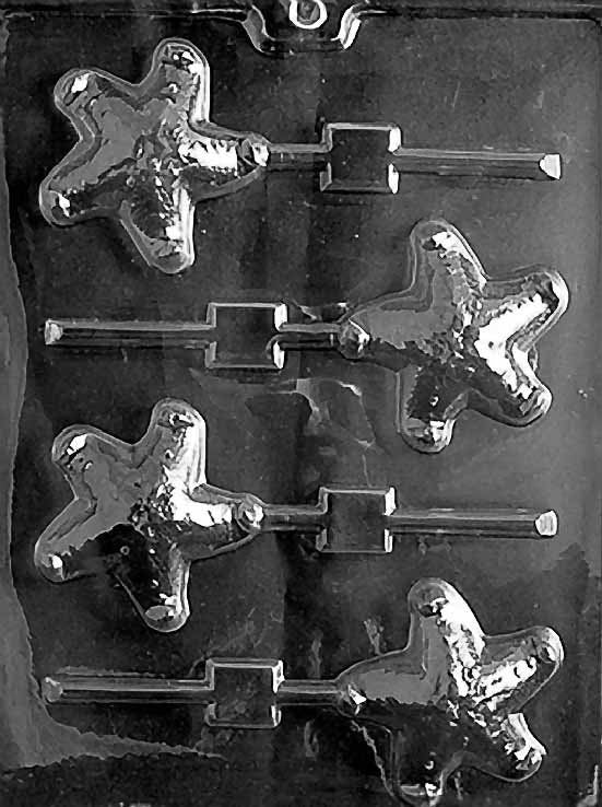 STARFISH LOLLY Chocolate Candy Mold