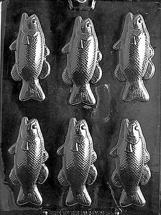 BASS FISH BARS Chocolate Candy Mold