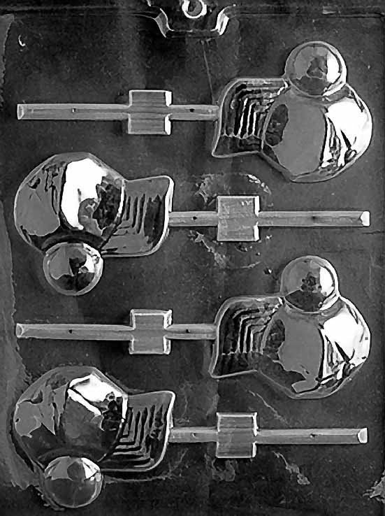 BASEBALL CAP & BALL Lolly Sucker Chocolate Candy Mold Craft Supply
