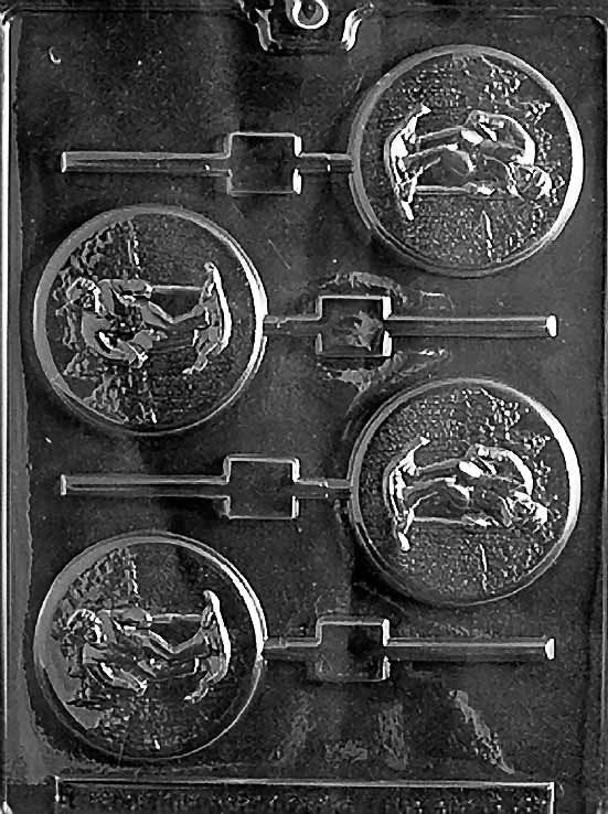 SKIING LOLLY Sucker Chocolate Candy Mold