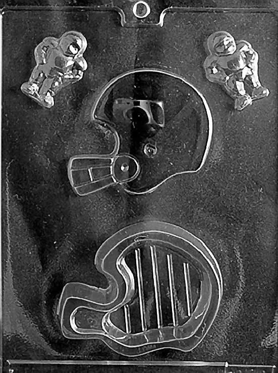 FOOTBALL HELMET Pour Box Chocolate Candy Mold