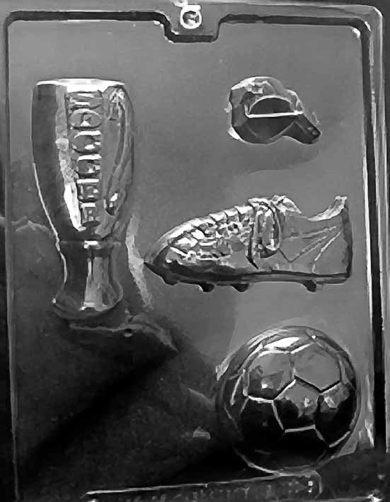 SOCCER KIT Chocolate Candy Mold - Cleate Trophy Ball
