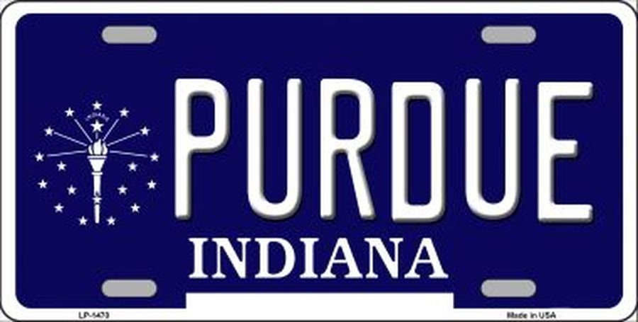 PURDUE INDIANA Metal License Plate
