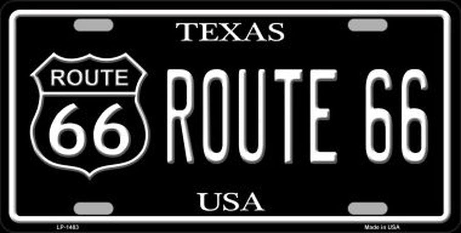 ROUTE 66 Texas Metal License Plate Craft Supply