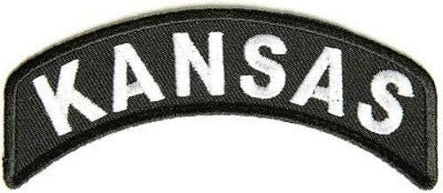 KANSAS STATE Rocker Biker Motorcycle Embroidered Patch