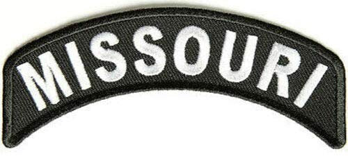 MISSOURI STATE Rocker Biker Motorcycle Embroidered Patch