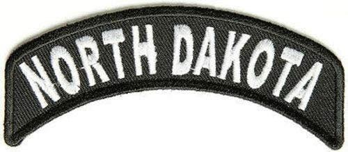 NORTH DAKOTA STATE Rocker Biker Motorcycle Embroidered Patch