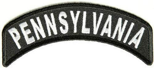 PENNSYLVANIA STATE Rocker Biker Motorcycle Embroidered Patch Craft Supply