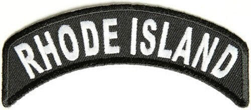 RHODE ISLAND STATE Rocker Biker Motorcycle Embroidered Patch Craft Supply
