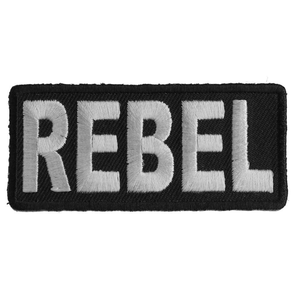 REBEL Biker Motorcycle Embroidered Patch Craft Supply