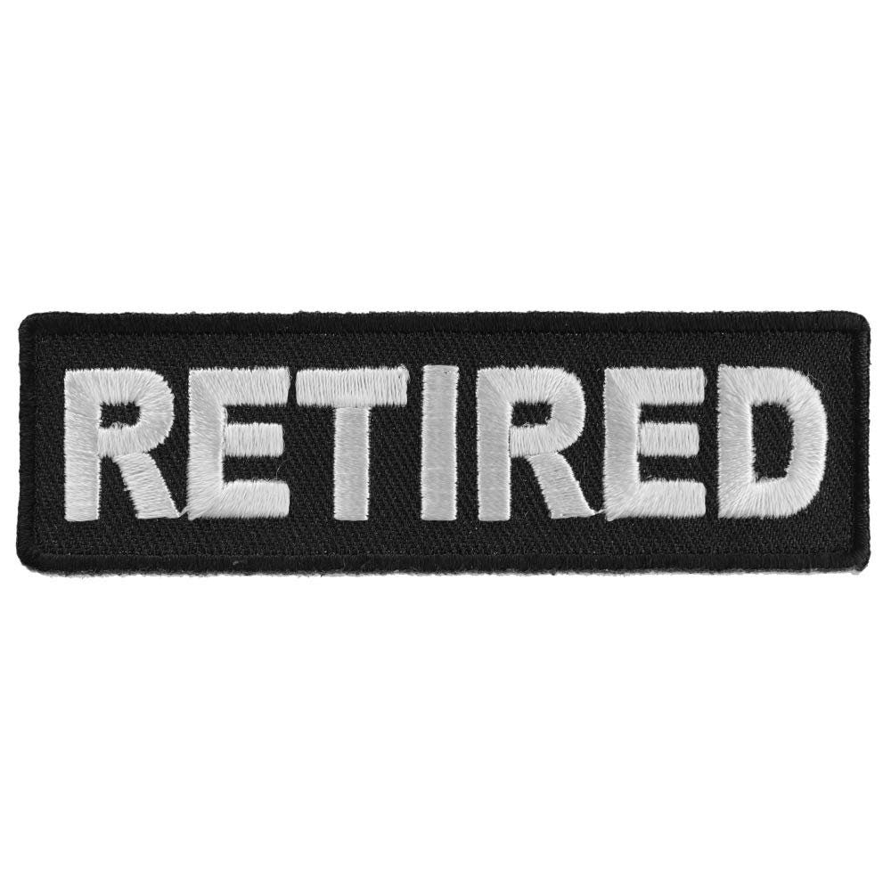 RETIRED Biker Motorcycle Embroidered Patch
